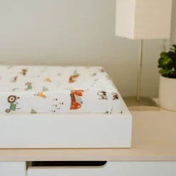 Cotton Muslin Changing Pad Cover - Farmyard