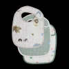 Cotton Muslin Classic Bib 3 Pack - Party Animals