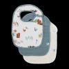 Cotton Muslin Classic Bib 3 Pack - Farmyard
