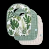 Cotton Muslin Classic Bib 3 Pack - Tropical Leaf