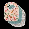 Cotton Muslin Classic Bib 3 Pack - Vintage Floral