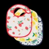 Cotton Muslin Classic Bib 3 pack - Berry Lemonade