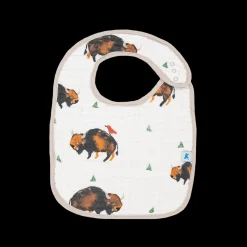 Cotton Muslin Classic Bib 3 pack - Bison