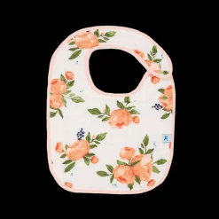Cotton Muslin Classic Bib 3 Pack - Watercolor Roses