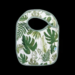 Cotton Muslin Classic Bib 3 Pack - Tropical Leaf