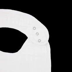 Cotton Muslin Classic Bib 3 Pack - White
