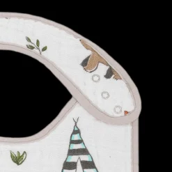 Cotton Muslin Classic Bib 3 Pack - Forest Friends 2