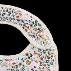Cotton Muslin Classic Bib 3 Pack - Vintage Floral