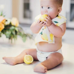Cotton Muslin Classic Bib 3 pack - Berry Lemonade