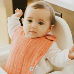 Cotton Muslin Classic Bib 3 Pack - Light Pink