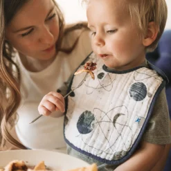 Cotton Muslin Classic Bib 3 Pack - Planetary 2
