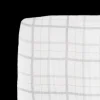 Cotton Muslin Crib Sheet - Grey Plaid