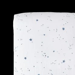 Cotton Muslin Crib Sheet - Shooting Stars