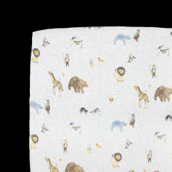 Cotton Muslin Crib Sheet - Party Animals