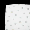 Cotton Muslin Crib Sheet - Blue Stacks
