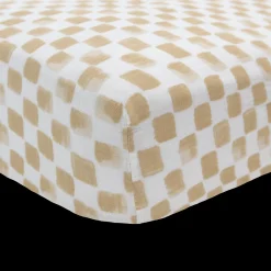 Cotton Muslin Crib Sheet - Adobe Checker