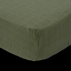 Cotton Muslin Crib Sheet - Fern