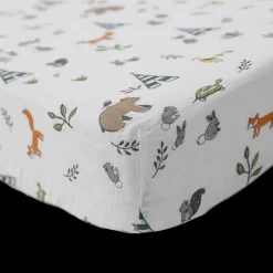 Cotton Muslin Crib Sheet - Forest Friends