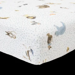 Cotton Muslin Crib Sheet - Party Animals