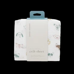 Cotton Muslin Crib Sheet - Animal Crowd