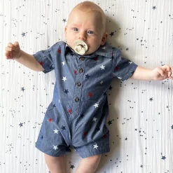 Cotton Muslin Crib Sheet - Shooting Stars
