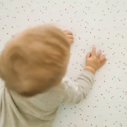 Cotton Muslin Crib Sheet - Dots