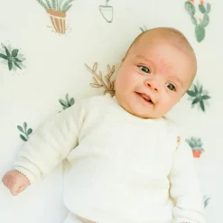 Cotton Muslin Crib Sheet - Prickle Pots