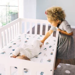 Cotton Muslin Crib Sheet - Prickle Pots