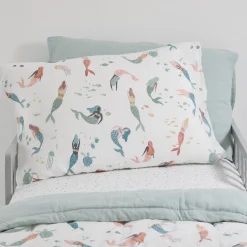 Cotton Muslin Pillowcase 2 Pack - Mermaid Party
