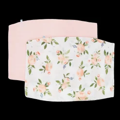 Cotton Muslin Pillowcase 2 Pack - Watercolor Roses Grande 2