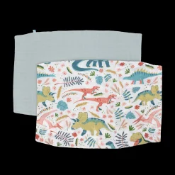 Cotton Muslin Pillowcase 2 Pack - Boho Dino