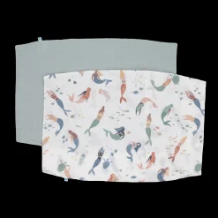 Cotton Muslin Pillowcase 2 Pack - Mermaid Party