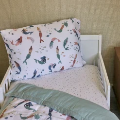 Cotton Muslin Pillowcase 2 Pack - Mermaid Party