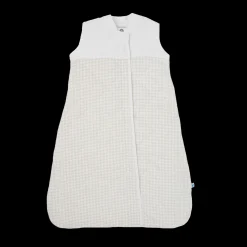 Cotton Muslin Quilted Sleep Bag - Tan Gingham