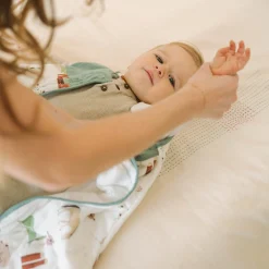 Cotton Muslin Quilted Sleep Bag - Farmyard