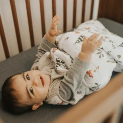 Cotton Muslin Quilted Sleep Bag - Forest Friends