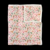 Cotton Muslin Quilted Throw - Vintage Floral