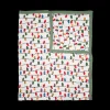 Cotton Muslin Quilted Throw - Christmas Bulbs