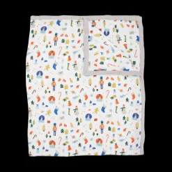 Cotton Muslin Quilted Throw - Christmas Time