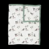 Cotton Muslin Quilted Throw - Snow Day