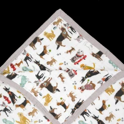 Cotton Muslin Quilted Throw - Woof