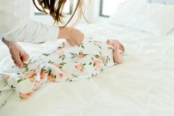 Cotton Muslin Sleep Bag - Watercolor Roses