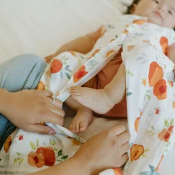 Cotton Muslin Sleep Bag - Georgia Peach