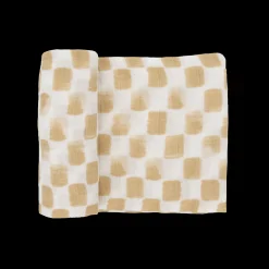 Cotton Muslin Swaddle Blanket - Adobe Checker