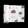 Cotton Muslin Swaddle Blanket - Bison
