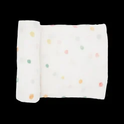 Cotton Muslin Swaddle Blanket - Party Dots