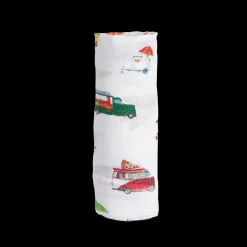 Cotton Muslin Swaddle Blanket - Food Truck