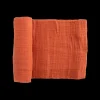 Cotton Muslin Swaddle Blanket - Rust