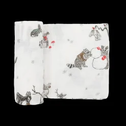 Cotton Muslin Swaddle Blanket - Snow Day