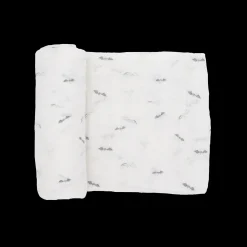 Cotton Muslin Swaddle Blanket - Bats
